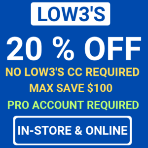 Lowes for Pros 20% Off – Online & In-store